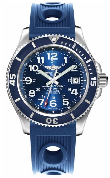 Review Breitling Superocean II 42 Blue A17365D1/C915-203S mens replica watch - Click Image to Close